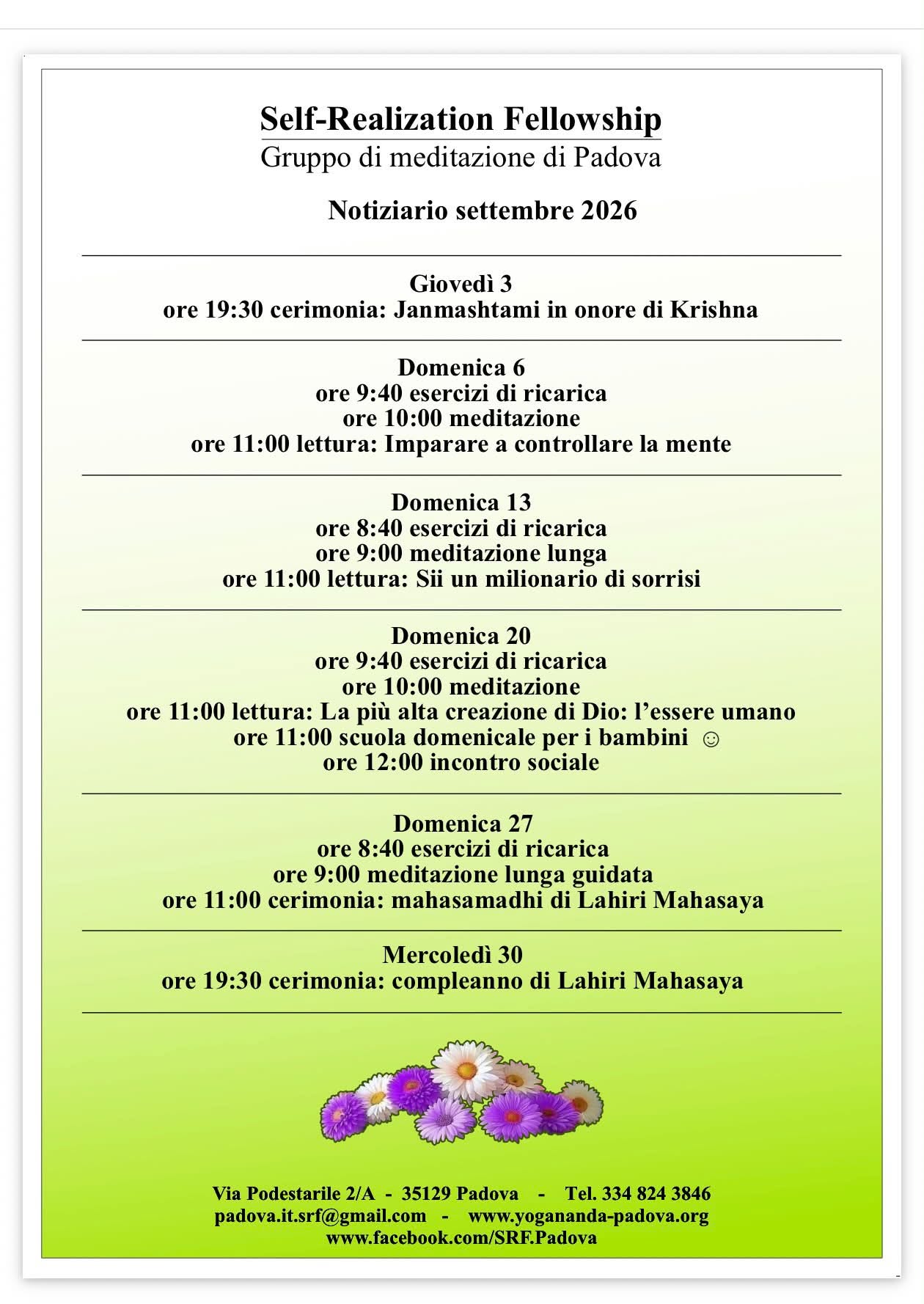 SETTEMBRE 2026
